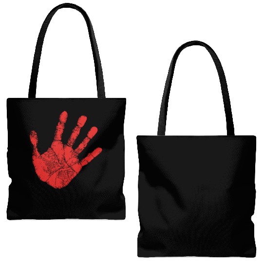 Red Hand - Supporter of MMIW Tote Bags (AOP)