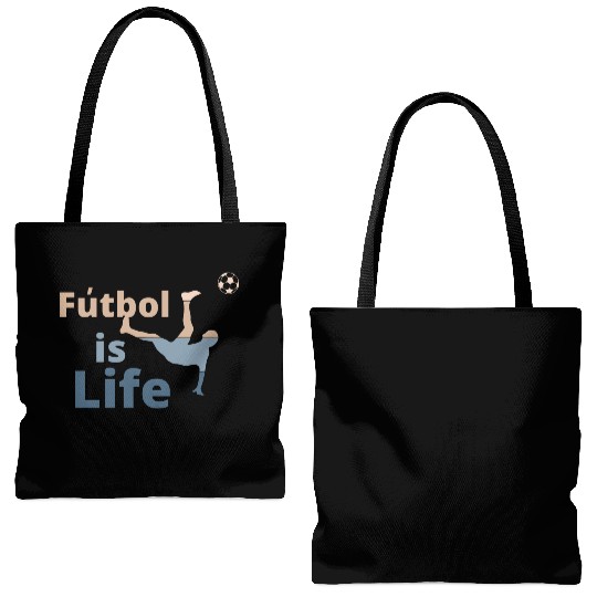 Football is life Tote Bags (AOP)