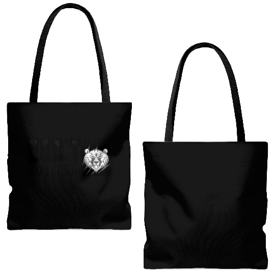 Dont Poke The Bear Tote Bags (AOP)