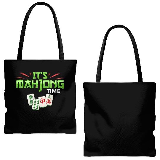 Mahjong Game Mah Jongg Online Player Tile Tote Bags (AOP)