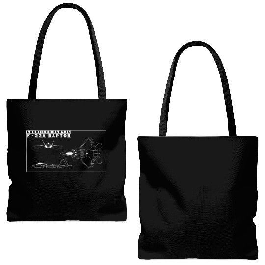 LOCKHEED MARTIN F 22 Tote Bags (AOP)