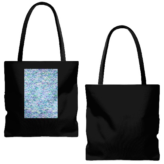 Marble Mosaic in Sapphire and Emerald Tote Bags (AOP)