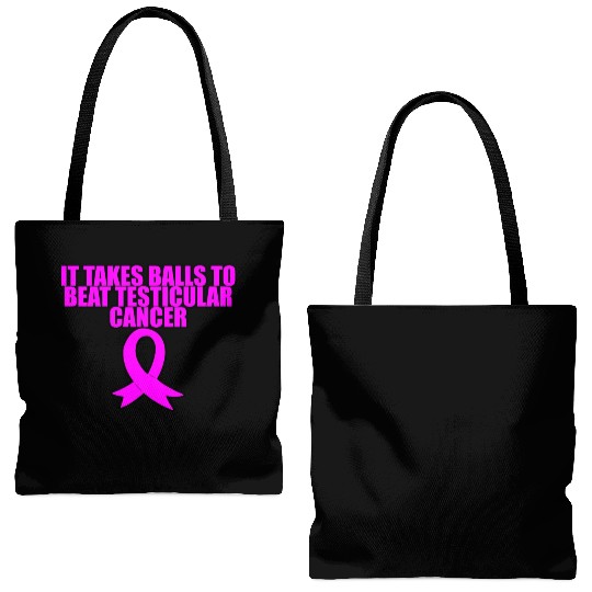It Takes Balls To Beat Testicular Cancer 3 Tote Bags (AOP)
