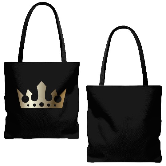VIP golden crown king gold vector image monarch Tote Bags (AOP)