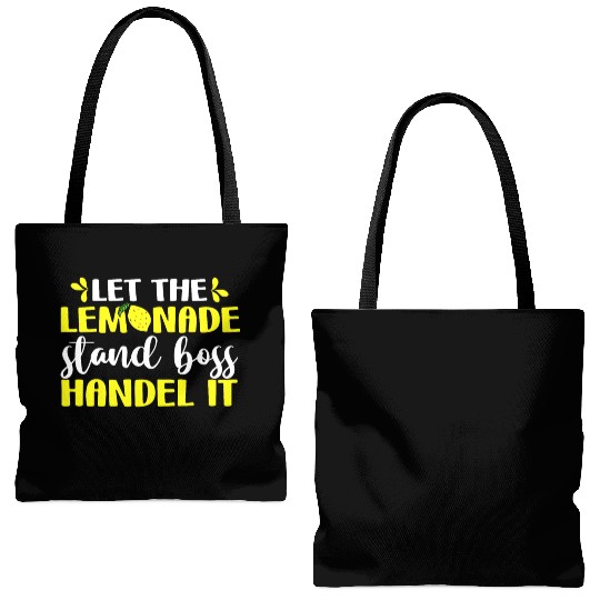 Funny Let The Lemonade Stand Boss Handle It Sell Tote Bags (AOP)