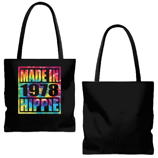 Hippie Birthday 1978 Tote Bags (AOP)