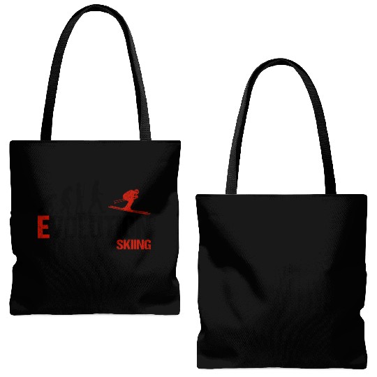 Evolution of Skiing Tote Bags (AOP)