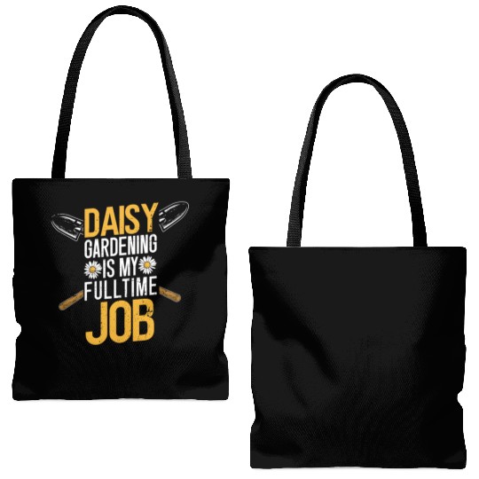 Daisy Garden Gardening Gardener Tote Bags (AOP)