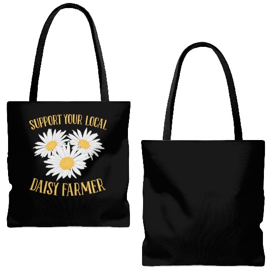 Daisy Garden Gardening Gardener Tote Bags (AOP)