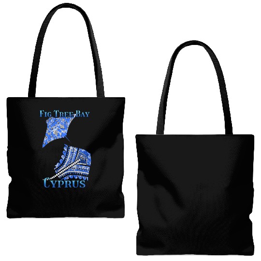 Fig Tree Bay Vacation Tribal Stingrays Tote Bags (AOP)