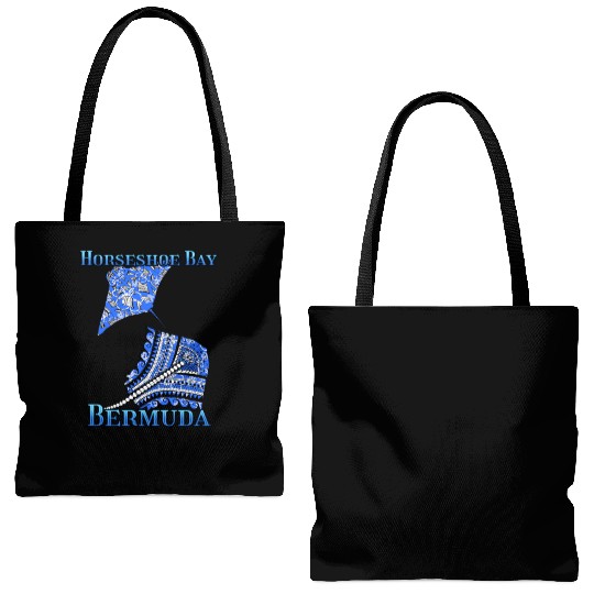 Horseshoe Bay Vacation Tribal Stingrays Tote Bags (AOP)