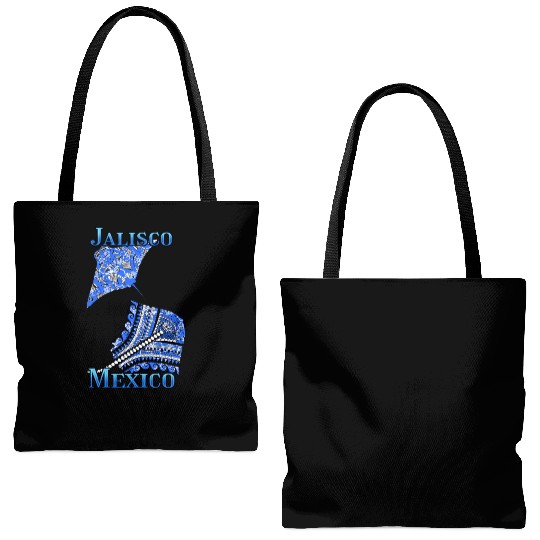 Jalisco Vacation Tribal Stingrays Tote Bags (AOP)