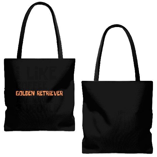 I Like Coffee Golden RetrieverAnd Maybe 3 People Tote Bags (AOP)