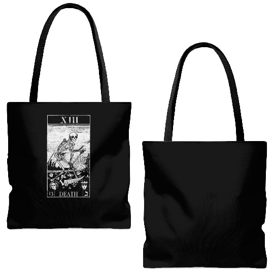 Blackcraft The Grim Reaper Vintage Death Tarot Car Tote Bags (AOP)