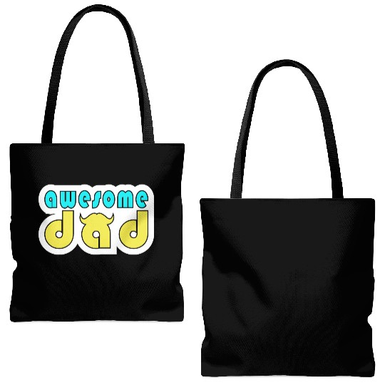 Awesome dad. Best dad ever. Happy fathers day Tote Bags (AOP)