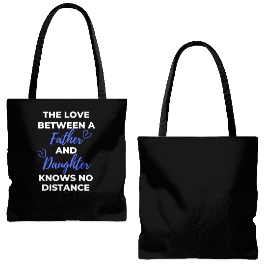 The Love Between A Father And Daughter Knows Tote Bags (AOP)