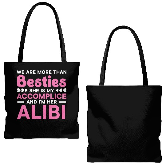 We Are More Than Besties Best Friend Friendship Tote Bags (AOP)