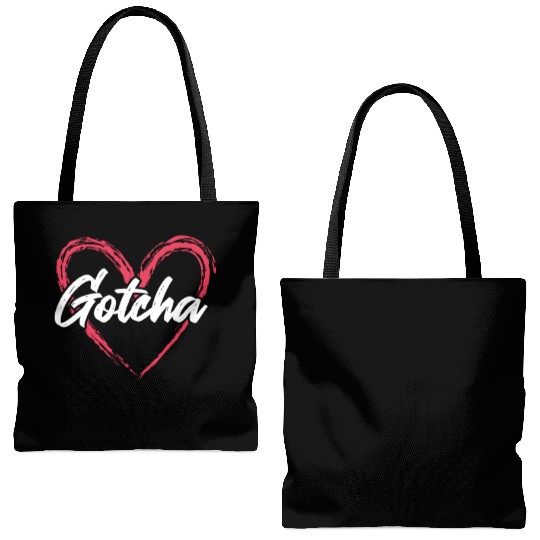 Gotcha Heart Adoption Tote Bags (AOP)