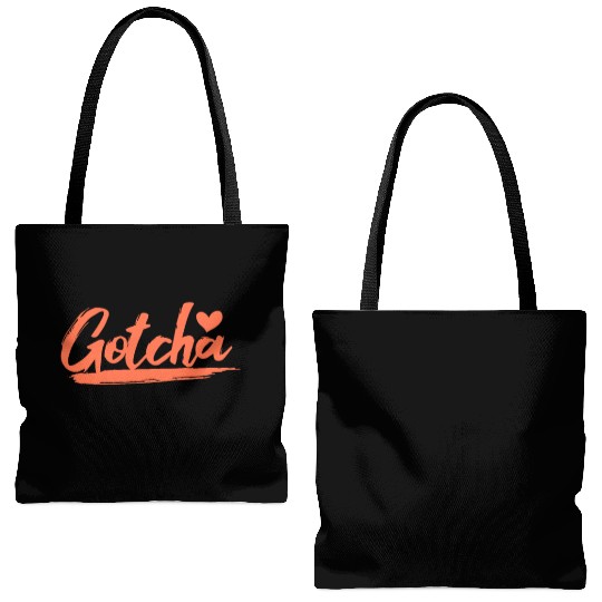 Gotcha Heart Adoption Tote Bags (AOP)