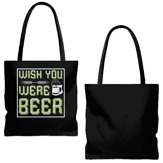 WISH YOU WERE BEER Tote Bags (AOP)