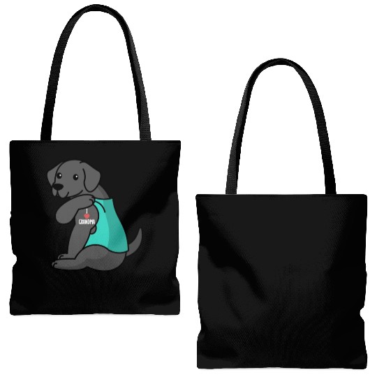 Great Dane I Love Grandma Tote Bags (AOP)