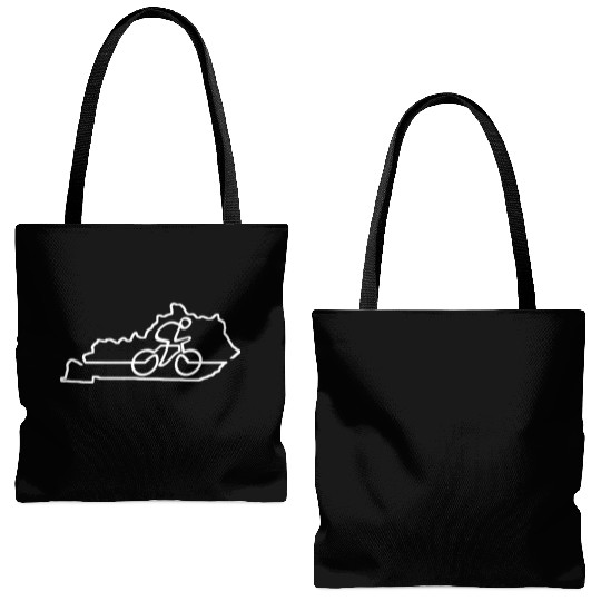 Kentucky Cycling Cyclist Gift Bike Road Racing Tote Bags (AOP)