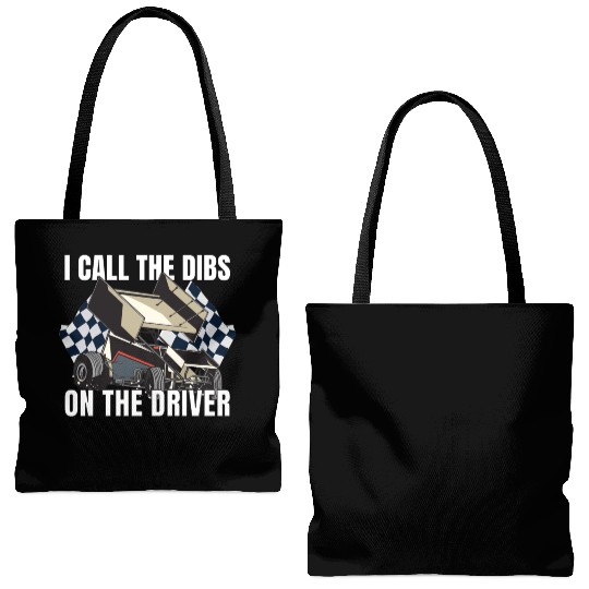 Sprint Car Mom Dirt Track Racing Racing Race Day Tote Bags (AOP)