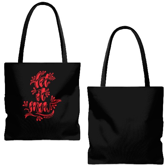 Let it Snow Tote Bags (AOP)