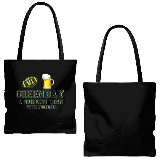 GreenBay Sports Team A Drinking Town Irish Gifts Tote Bags (AOP)