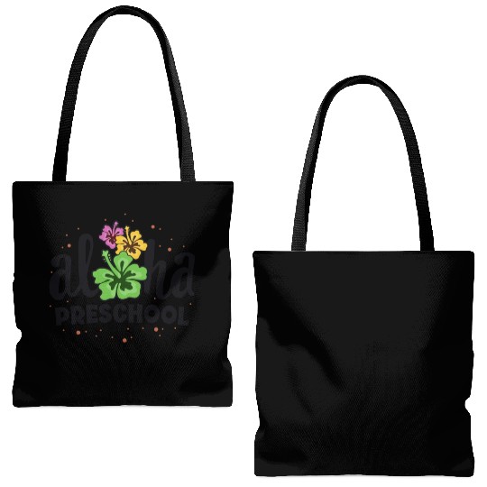 Aloha Preschool Pre-K Teacher First Day Back to Tote Bags (AOP)