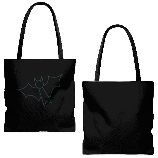 Simple flying bat Tote Bags (AOP)