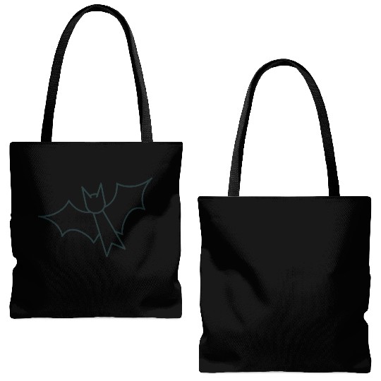Simple flying bat Tote Bags (AOP)