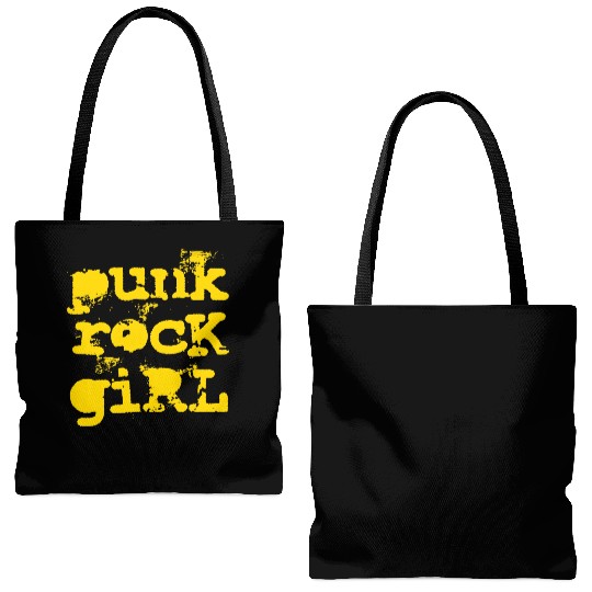 Punk Rock Girl Tote Bags (AOP)