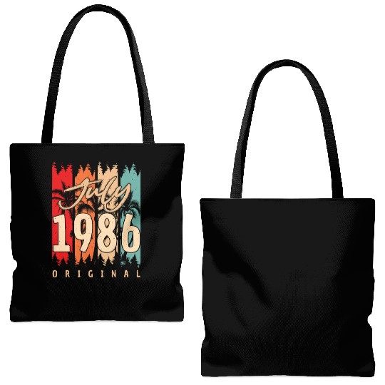 Born July 1986 Tote Bags (AOP)