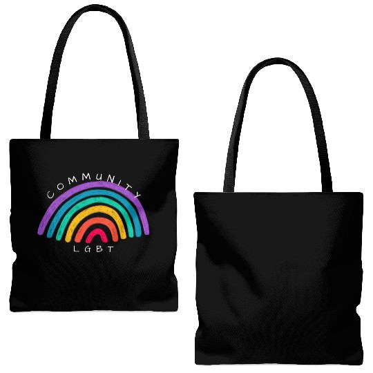 Lgbt community, Pride, rainbow Tote Bags (AOP)