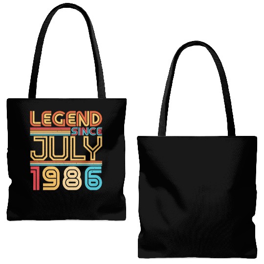 Birthday Greeting July 1986 Tote Bags (AOP)