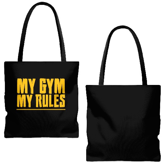 My Gym, My Rules 7 Tote Bags (AOP)