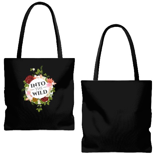 Wildflower Gardening Into The Wild Garden Apparel Tote Bags (AOP)