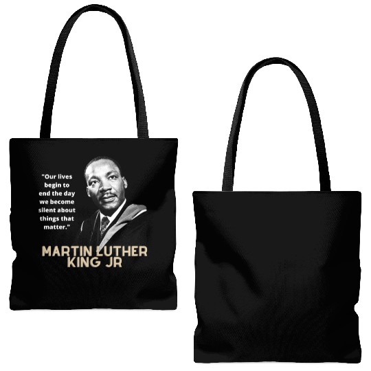 MARTIN LUTHER KING JR QUOTE Tote Bags (AOP)