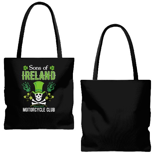 Ireland Motorcycle Club Irish Biker Tote Bags (AOP)