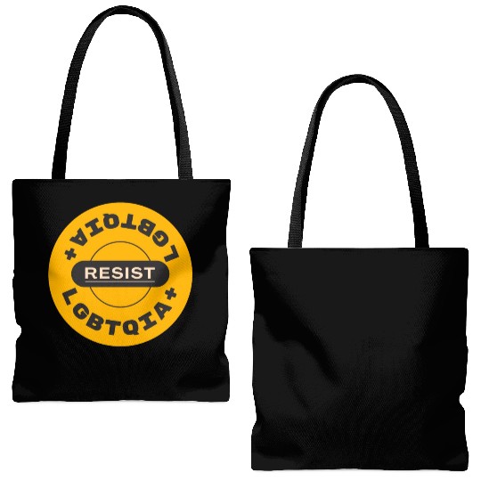 LGBTQIA resist Tote Bags (AOP)