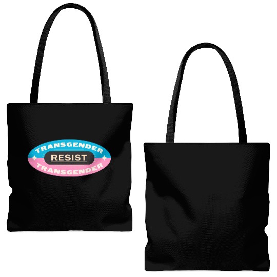 trans pride resist Tote Bags (AOP)
