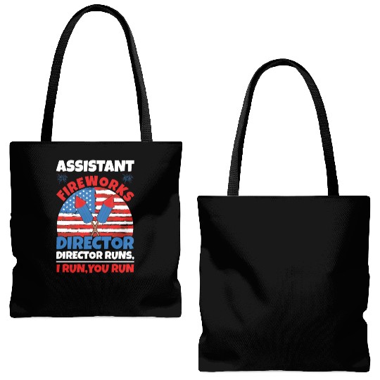 America American Fireworks Director 4th Of July Tote Bags (AOP)