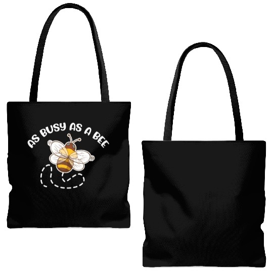 As Busy As A Bee Honey-Making Bees Tote Bags (AOP)
