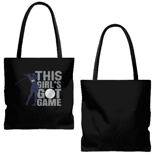 This Girl s Got Game Golf Tote Bags (AOP)