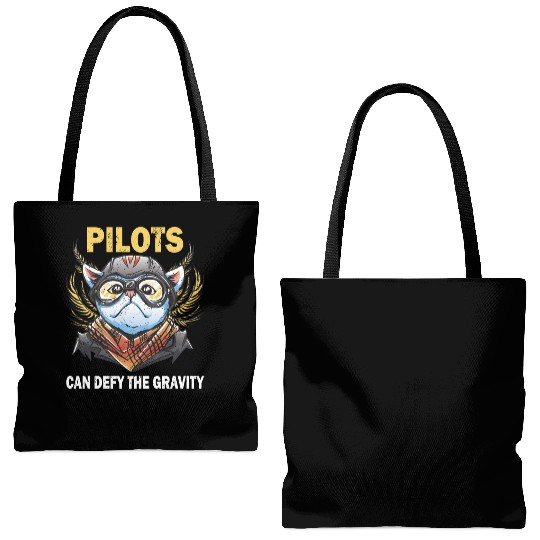 Pilots can defy the gravity airplane aviation Tote Bags (AOP)