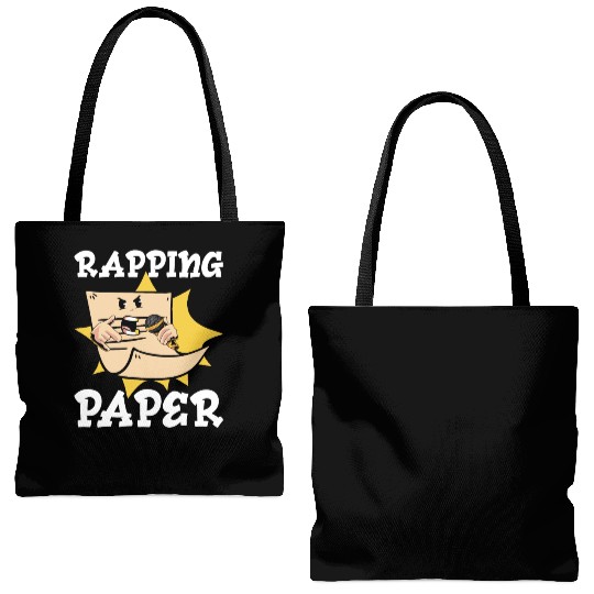 Music Rapping Musician Rapper Paper Songs Tote Bags (AOP)