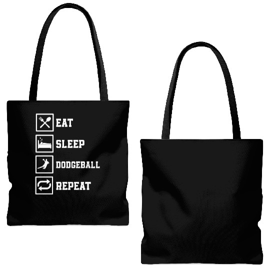 Funny Dodgeball Tote Bags (AOP)
