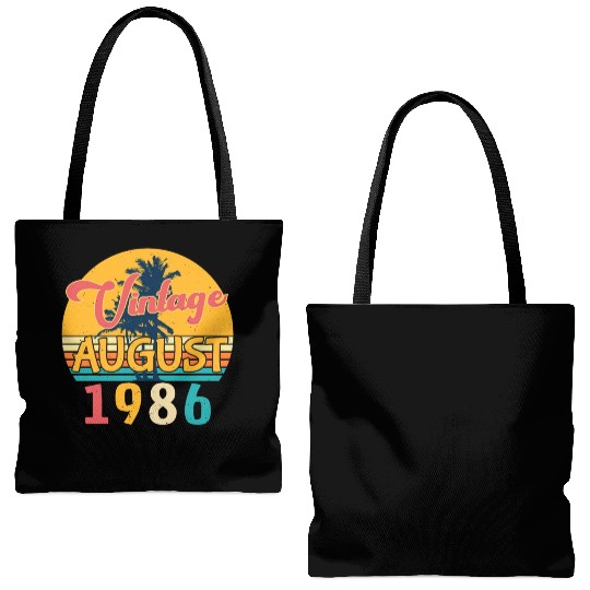 Building Year 1986 In August Tote Bags (AOP)