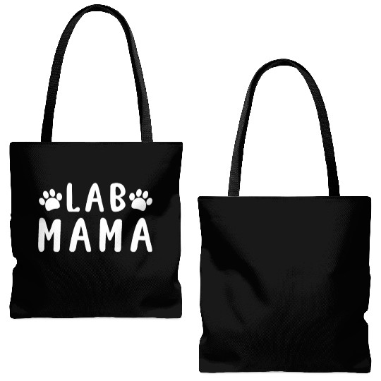 Lab Mam - Labrador Dog Owner Lover Tote Bags (AOP)